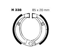 H338 GANASCE ANTERIORI SINISTRA EBC LAVERDA 100 QUASAR 2002-2004