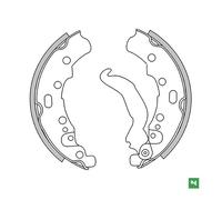 SERIE GANASCE FRENO NEWFREN GF0242/3 APE CAR 220 P2 / P3