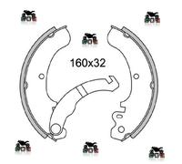 GANASCE FRENO POSTERIORI SERIE 4PZ. PER PIAGGIO APE RST MIX 50 1999-2005
