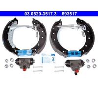 ATE 03.0520-3517.3 Kit freno, Freno a tamburo