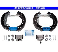 ATE Kit ganasce freno posteriore 03.0520-9520.3 per Smart Fortwo Cabrio con cilindro