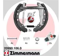 Ganasce freno premontato 20990.106.0 ZIMMERMANN per AUDI VW SEAT