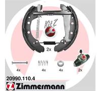 Ganasce freno premontato 20990.110.4 ZIMMERMANN per SKODA VW