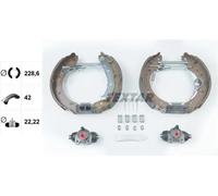 TEXTAR 84052900 Kit freno, Freno a tamburo