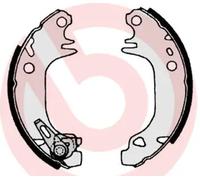 BREMBO Ganasce Freno S 61 513 Kit Ganasce Freno,Ganasce Freni a Tamburo PEUGEOT,CITROËN,106 I (1A, 1C),106 II Hatchback (1A_, 1C_),205 II (20A/C)