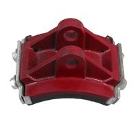 Ganasce Freno Sostitutive per Gru a Torre, Rosse, 16 MM | Bachelite e Acciaio, Design Ispessito, Compatibili Impianti Idraulici, per Manutenzione e Riparazione