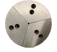 Ganasce idrauliche a forma di ventaglio da 15,2 cm, 3 ganasce morbide per mandrini idraulici pneumatici, ganasce a torta, impugnatura morbida rotonda (6" 40 mm di altezza)