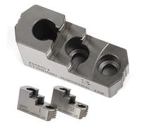 Ganasce idrauliche per mandrino, a doppio gradino, in acciaio, per macchine CNC, 25,4 cm, set da 3