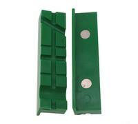 Ganasce in gomma morbida per morsa da 10,2 cm, ganasce magnetiche da banco con forma a V e tessitura semplice, coperture protettive per la lavorazione dei metalli (10,2 cm, verde A)