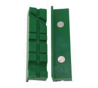 Ganasce in gomma morbida per morsa da 4 5 6 pollici, ganasce magnetiche da banco con forma a V e tessitura semplice, coperture protettive per la lavorazione dei metalli (12,7 cm, verde B)