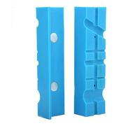 Ganasce per morsa, 2 pezzi Morsa banco Cuscinetto per ganasce Morsa magnetica multi-scanalatura Protezioni per ganasce morbide Cuscinetti per morsa Accessori per ingegneria/Armaiolo/Falegnameria