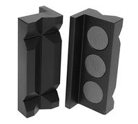 Ganasce per Morsa, Alluminio, Design Magnetico Resistente | Magnete potente, compatibile con varie morse, lega di alluminio resistente, protegge le superfici delicate, fissa oggetti