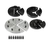 Ganascia a gradini for mandrino for tornio for legno da 4" - Acciaio lavorato CNC ad alta precisione, serraggio regolabile for la lavorazione del legno(Pin Jaw)