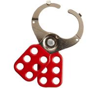 Ganascia di Bloccaggio in Acciaio Con Grillo, 40mm x 126.24mm x 5.69mm, Rosso