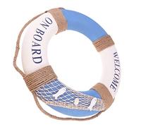 GANAZONO 1 Pc Benvenuto a Bordo Del Salvagente Decorazione Tubo Da Nuoto Nautico Muro Di Casa Boa Anello Di Vita Cartello Da Parete Salvagente Insegna a Muro Porta All'aperto Mare