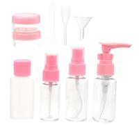 GANAZONO 10 Pezzi Bottiglie da Viaggio Flaconi Portatili in Contenitori per Shampoo e Lozione Ricaricabili Perdite Adatti per Articoli da Toeletta Colore Rosa Chiaro