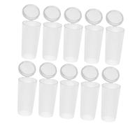 GANAZONO 10 Pezzi Copri Pennelli Trucco Trasparenti in Plastica Resistente Coperchi Protettivi Tondi per Pennelli Viso e Occhi Organizer Protettore Polvere per Portapennelli Makeup