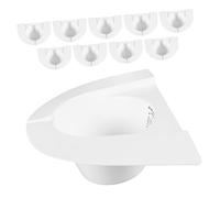 GANAZONO 10 Pezzi Kit Cappellini Raccolta Urine e Feci per Toilette Donna Contenitore Campioni Multifunzione Capacità Facile da Usare