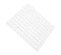 GANAZONO 100 Pezzi Di Assistenza Per Non Vedenti Vite Fascicolata Paracolpi Per Ante Dell'armadio Trasparenti Adesivi Fermaporta Riutilizzabili Adesivo Bianca Gel Di Silice