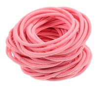 GANAZONO 100 Pezzi Elastici per Chioma Piccoli in Nylon e Gomma Rosa, Fasce Chioma Bambina Sottili Facili da Usare e Abbinar Outfit Quotidiani, la Vita di Tutti i Giorni