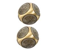 GANAZONO 2 Palle Per Esercizi Manuali: Palle Cinesi Baoding in Ottone Da 38 Mm Con Sollievo A Sei Lati E Dispositivi Per Il Rafforzamento Delle Per La Casa