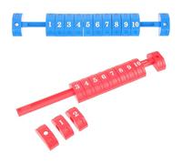 GANAZONO 2 pezzi Contatore Punteggio Calciobalilla in Rosso e Blu Indicatore Segnapunti per Tavolo Calcio Biliardo Accessorio Pratico e Durevole per Giochi da Tavolo