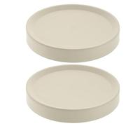 GANAZONO 2 Pezzi In Vaso Esterno Supporto Per Camera Ruote Bianco Grigio Rotondo Uso Dovere Ufficio Stand Invisibile Con Vasi Fiori Pollici Balcone Mensola Piattini Pesanti Per Mover