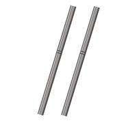 GANAZONO 2 pezzi Pennelli Nail Art per Unghie Pennello Gel per Manicure con Corpo in Alluminio Leggero e Setole in Nylon Strumento Nail Art Compatto e Resistente per Disegni Precisi Casa