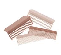 GANAZONO 2 Pezzi Pettine Piatto per Stirare in Carbonio Resistente al Spazzola con Clip per Styling e in Salone Gestione Nodi e Protezione
