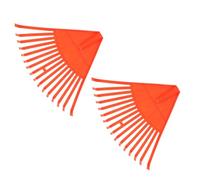 GANAZONO 2 pezzi Rastrello per Giardinaggio in Plastica Denti Leggero e Portatile per Pulizia Foglie e Detriti su Prati e Aiuole Facile da Usare per Orto e Giardino