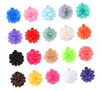 GANAZONO 20 Pezzi Fermagli per Chioma a Forma di Fiore Piccoli, Accessori per Chioma per Ragazzo Ragazza, Clip Leggere Chiffon Sicure per Uso Quotidiano Colore Casuale