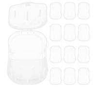 GANAZONO 20 Pezzi Sapone Portatile da Viaggio in Fogli Scatola, Sapone per Esterni Multifunzionale per Mani, Viso e Bucato, Forniture Igieniche Compatte per Campeggio e Uso Outdoor
