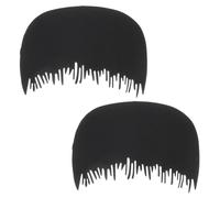 GANAZONO 2pezzi Pettine in Fibra Per Capelli Pettine Applicatore Per Attaccatura Dei Capelli Professionale Per Contorno Dei Capelli Semplice Per Attaccatura Dei Strumento Di Protezione Per
