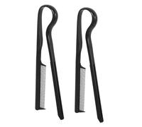 GANAZONO 2pezzi Pettine v Per Capelli Lisci Modellatore Per Capelli Pettine Per Styling Strumento Per Parrucchieri Nero Di Pettini Per