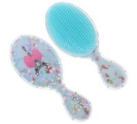 GANAZONO 2pezzi Spazzola Per Piccola e Portatile Spazzola Districante Per Da Ragazza Per Asciutti e Bagnati Per Domestico Viaggio