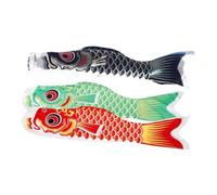 GANAZONO 3 pezzi Banderuole Forma Giapponese Decorazioni Appese Colorate in Leggero e Cortile Design Realistico e al Vento