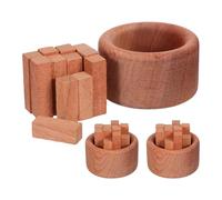 GANAZONO 3 pezzi Diffusore Olio Essenziale in Legno Naturale Senza Acqua per Casa Ufficio Auto e Yoga Aromaterapia Sostenibile e Facile da Usare