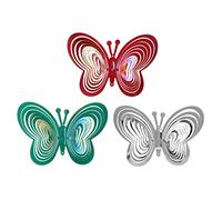 GANAZONO 3pezzi Mulino Vento Riflettente per Giardino Giocattolo Mulino Vento per Allontanare Uccelli Decorazione Forma di Girandola per Casa e Giardino Accessorio per Uccelli