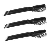 GANAZONO 3pezzi Pettine Per Capelli Portatile Piccolo e Comodo Strumento Per Rimuovere Fibre e Polvere Per Viaggi e Uso Domestico Costruzione Affidabile Manutenzione Facile