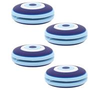 GANAZONO 4 Pezzi Ammortizzatore per Racchetta da Tennis Rotondo in Silicone | Allenamento e Partite, Fissaggio Sicuro, Riduzione del Rumore, Adatto ad Adulti e Junior