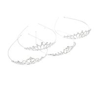 GANAZONO 4 pezzi Fasce per Capelli Bambina Corona con Strass Eleganti Leggere per Compleanni e Feste di Danza Accessori Moda per Ragazze con Design Resistente e Brillante