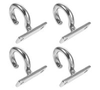 GANAZONO 4 Pezzi Gancio a Forma di Domanda in Acciaio Inox 304, 6 MM