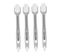 GANAZONO 4 pezzi Spazzola per Gabbia Uccelli con Doppia Testina e Manico Lungo Ergonomico Pulizia Profonda per Gabbie Pappagalli e Piccoli Animali Accessori per Rimuovere Sporco e