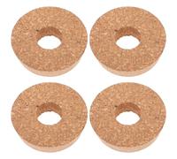 GANAZONO 4 Tappi in Legno Foro per Vaso Idroponico 8.5X8.5X0.7 Pollici, Accessori per Fioriere Cave e Micro Paesaggi da Interno