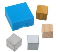 GANAZONO 4Pezzi Blocchi Di Densità Cubi Densità Calcolo Della Densità Materiali Lati 2 CM Per Laboratorio Didattico