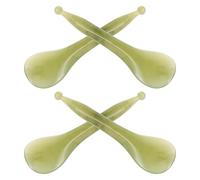 GANAZONO 4pezzi Strumento di Agopressione in Resina da Dispositivo per Scultura del Viso e Massaggio Gua Sha Bastoncino per Massaggio del Viso e Collo per Cura della Casa