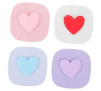 GANAZONO 4sets Custodie Per Lenti Contatto Colorate Con Specchio Comodo Porta Lenti Per Viaggio Scatola Per Conservare Cosmetiche Stile Macaron