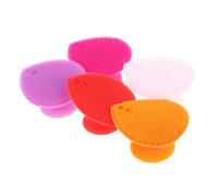 GANAZONO 5 pezzi Spazzole da Bagno in Silicone a Forma di Cuore con Delicato Effetto Stimolante e Shampoo Doppia Faccia per Uso Variabile Facili da Pulire e Asciugare Materiale Sicuro