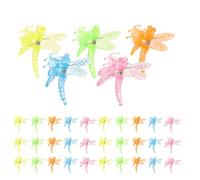 GANAZONO 50 Clip da Giardino a Forma di Libellula Clip di Supporto per Viti e Piante in Plastica Colorate Fissaggio Steli per Orchidee e Piante Rampicanti Accessori per ed Esterno