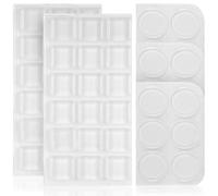 GANAZONO 54 Pezzi Paraurti in Silicone Bianco per Mobili, Adesivi | Trasparenza Discreta, per Superfici in Vetro e Legno, Uso Domestico, Protegge da Graffi e Usura